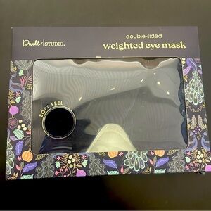 DWELL STUDIO DOUBLE-SIDED WEIGHTED EYE MASK WARMING/COOLING NEW SLEEP MASK BLUE